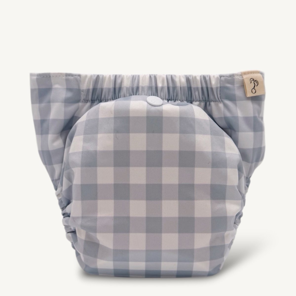 Blue Gingham 2.0 Mimi® Cloth Nappy - Mimi & Co