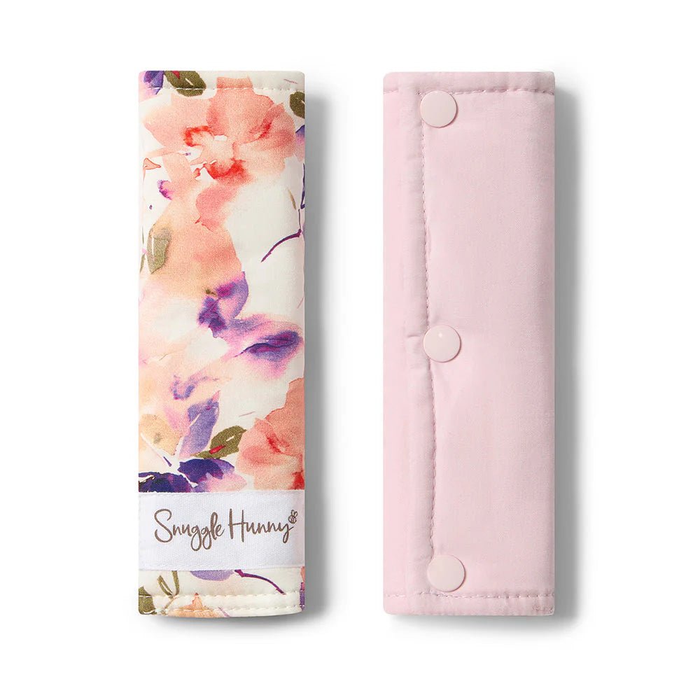 Blushing Beauty Universal Reversible Pram Strap Covers - Mimi & Co