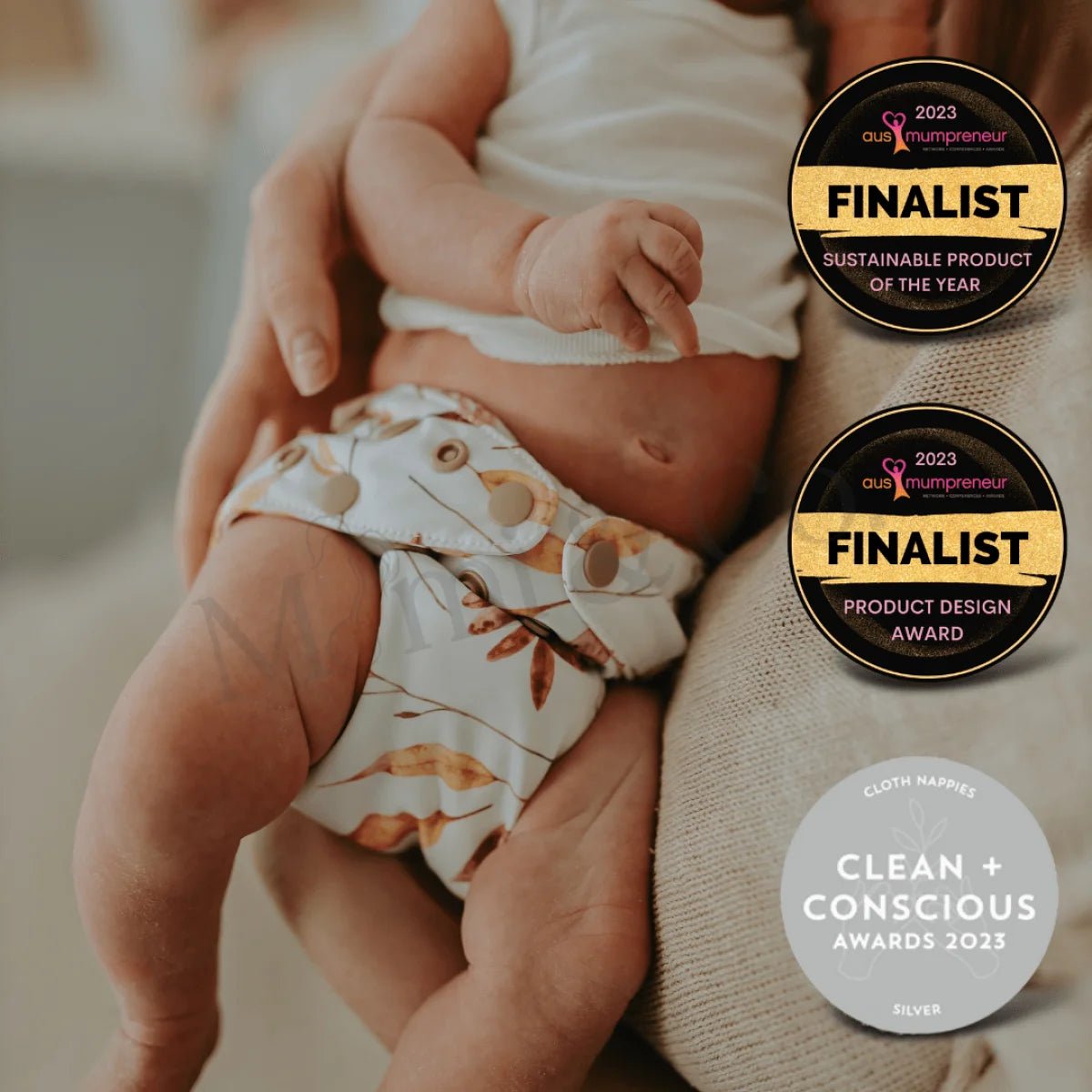 Cinnamon 2.0 Modern Cloth Nappy - Mimi & Co