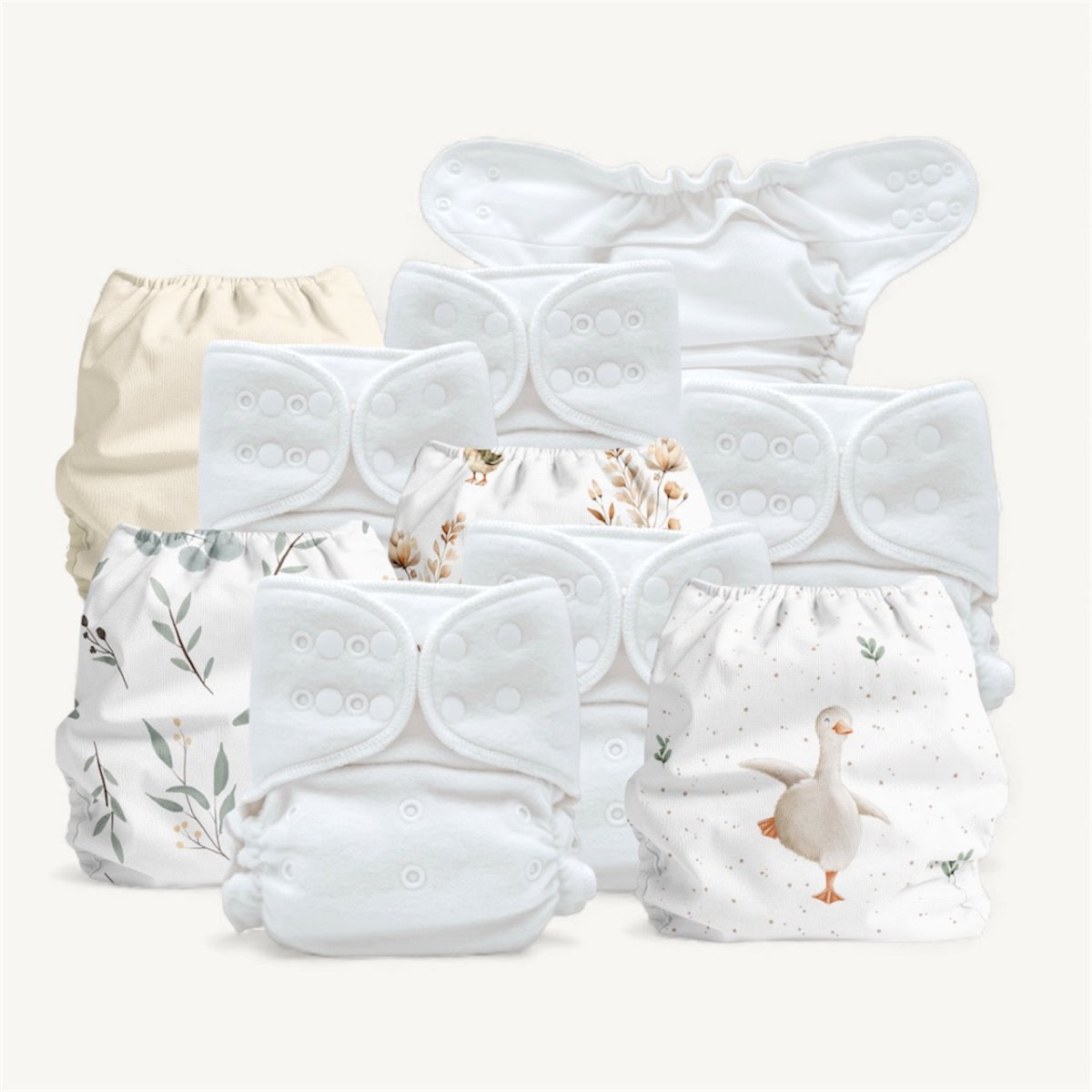 Heavy Wetter Night Nappy Bundle (Neutral) - Mimi & Co