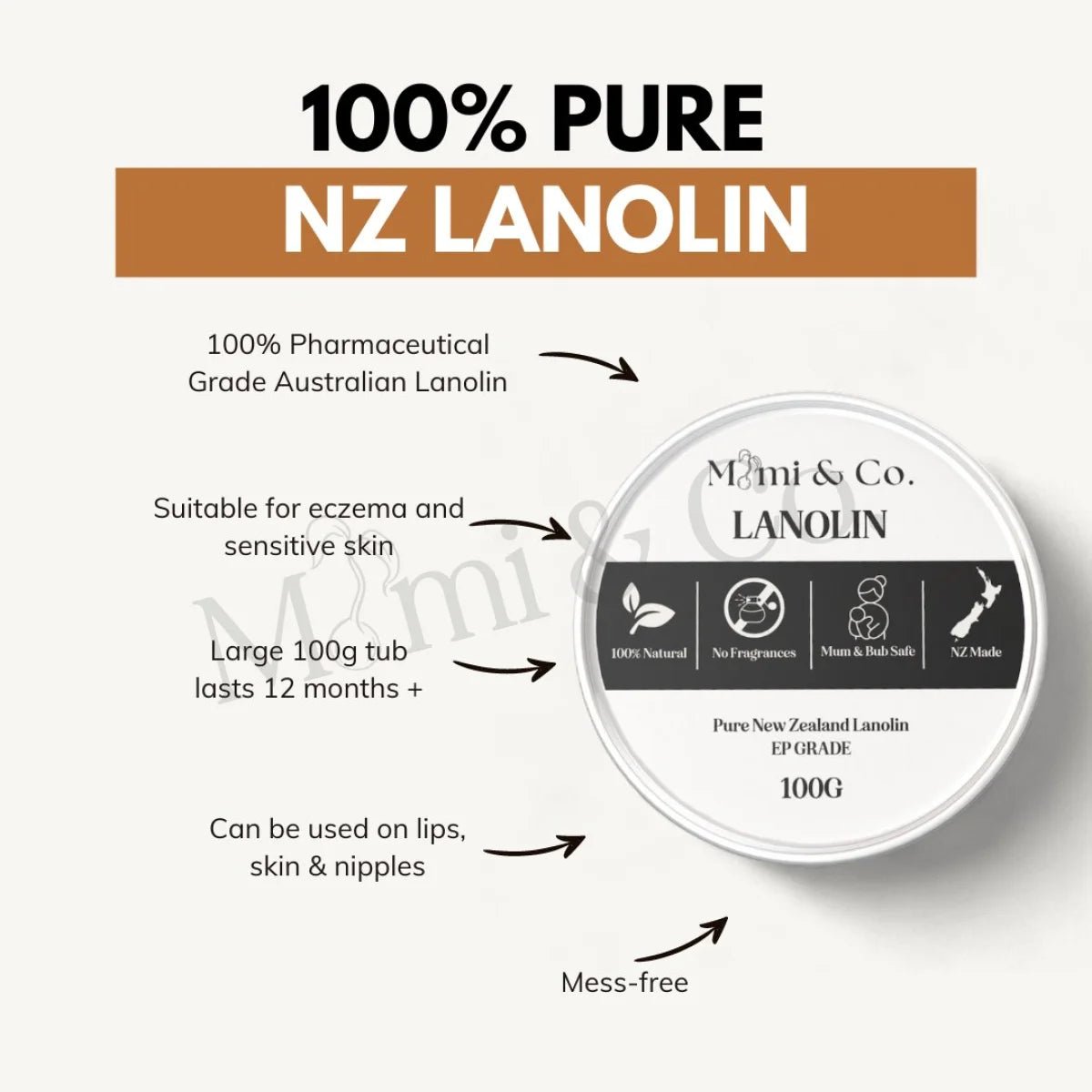 Lanolin 100g - Mimi & Co
