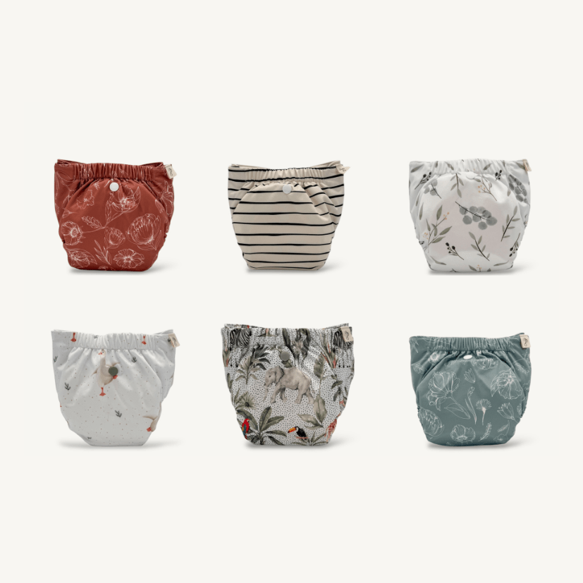 Modern Cloth Nappy - 6 Bundle - Mimi & Co