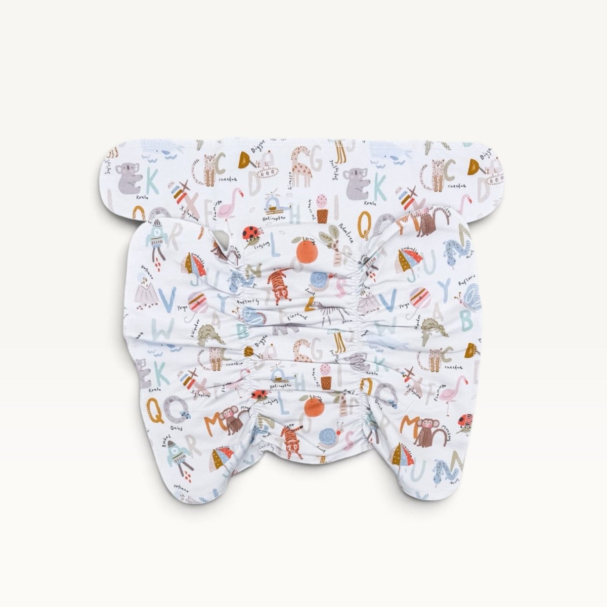 Newborn Stretchy Cotton Preflat | Alphabet - Mimi & Co