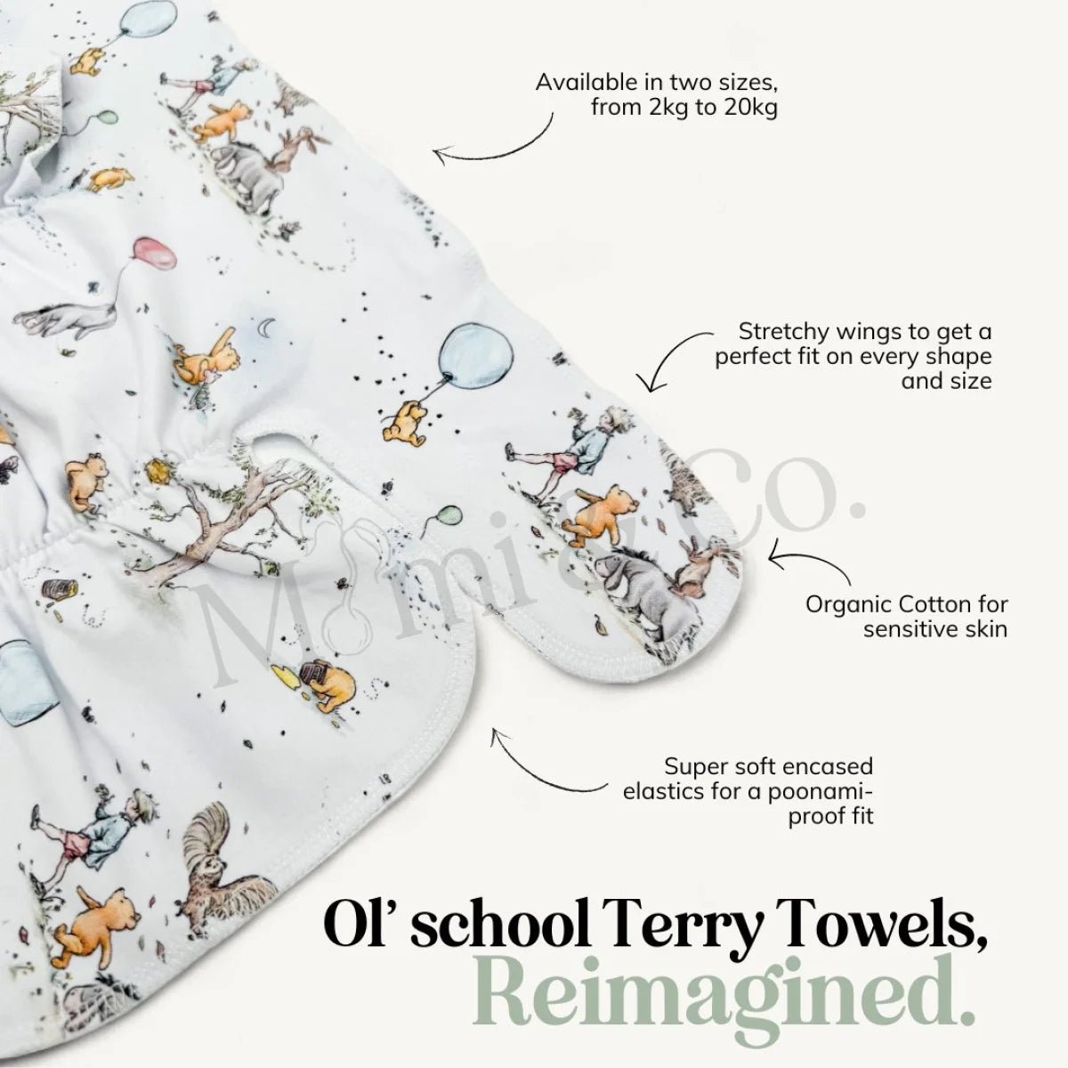 Newborn Stretchy Preflat | Animal Dots - Mimi & Co