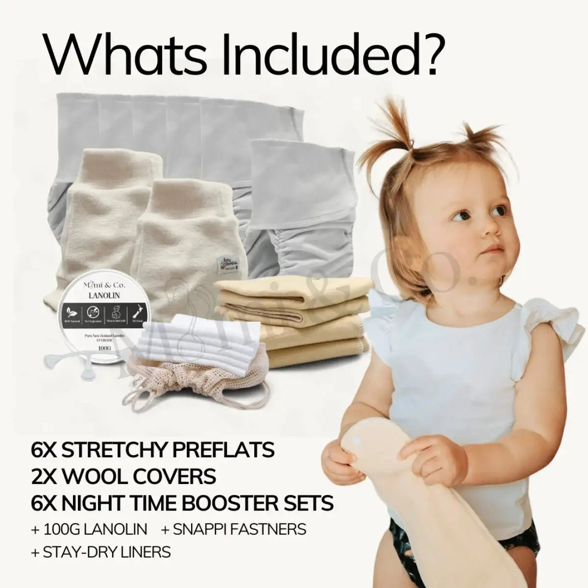 One Size Preflat Night Bundle - Mimi & Co