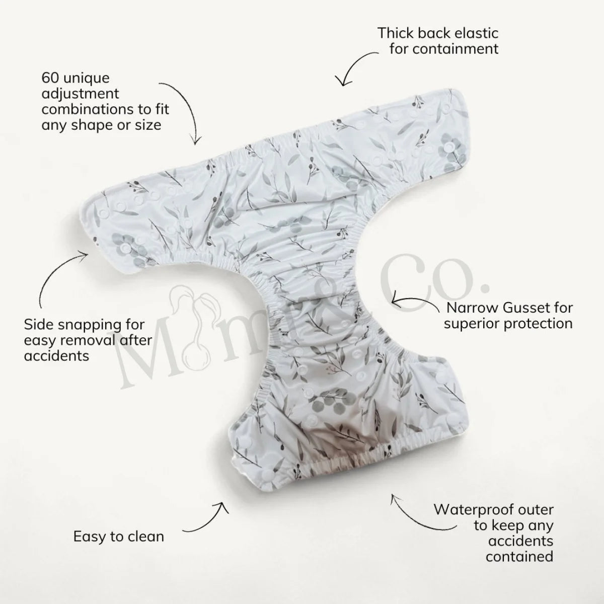 One - Size Reusable Mimi® Swim Nappy | Earth - Mimi & Co