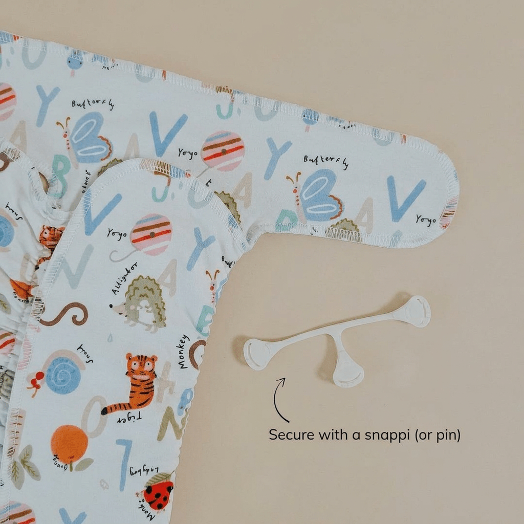 One - Size Stretchy Cotton Preflat | Alphabet - Mimi & Co
