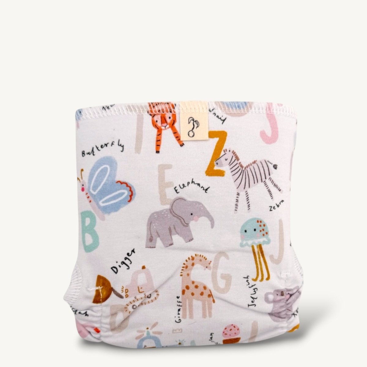 One - Size Stretchy Cotton Preflat | Alphabet - Mimi & Co