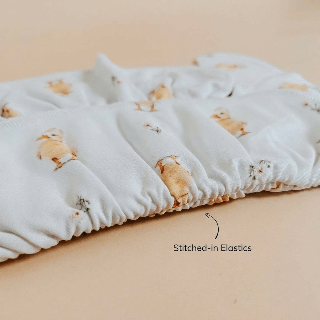 One - Size Stretchy Cotton Preflat | Baby Duck - Mimi & Co