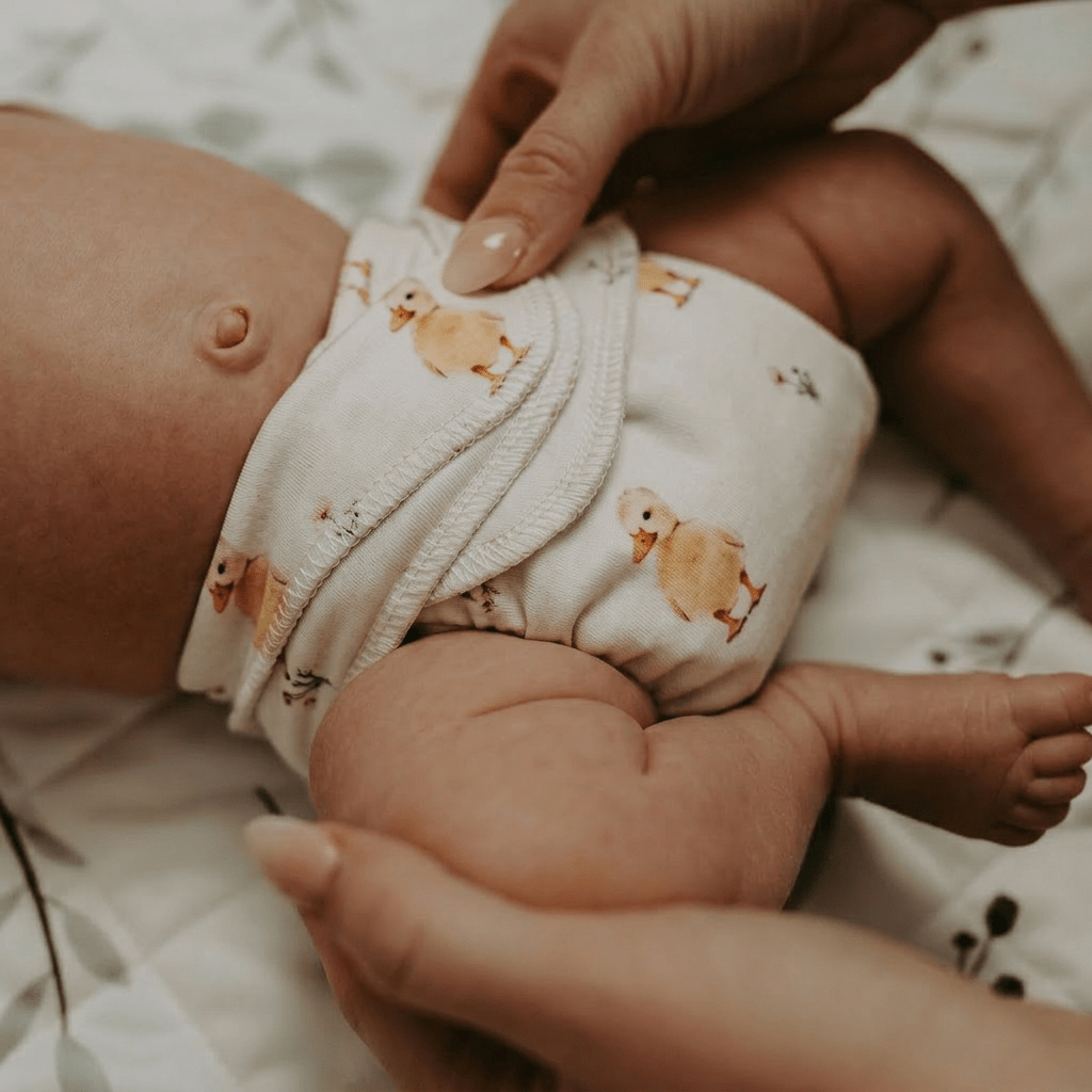 One - Size Stretchy Cotton Preflat | Baby Duck - Mimi & Co