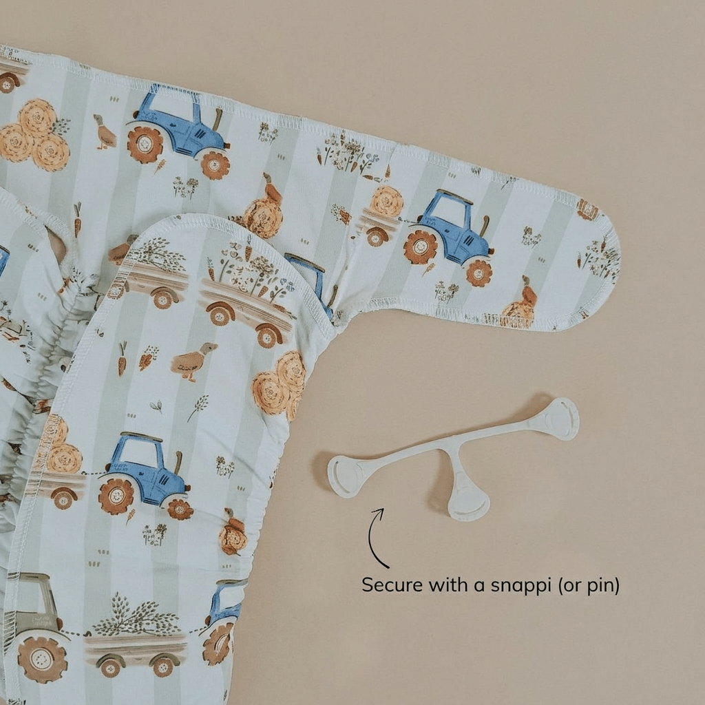 One - Size Stretchy Cotton Preflat | Tractor - Mimi & Co