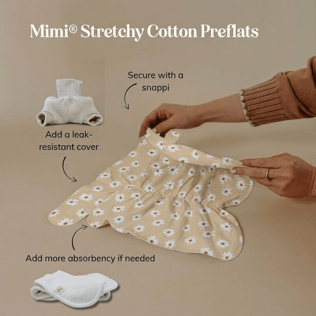 One - Size Stretchy Cotton Preflat | Willow - Mimi & Co