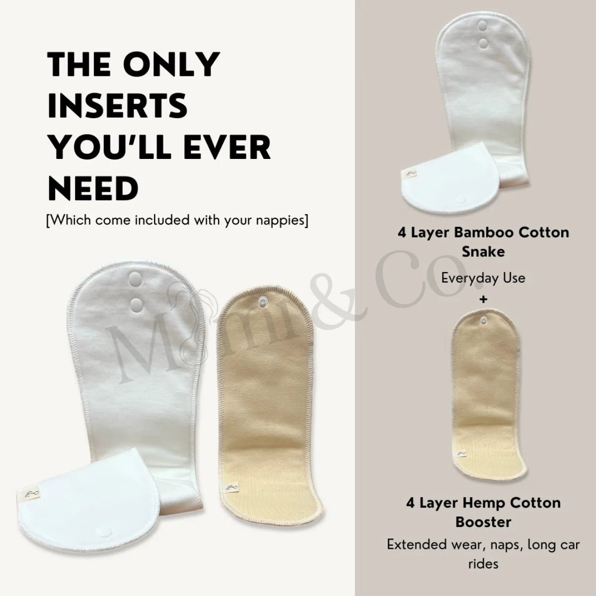 Originals 2.0 Bamboo Cotton Snake | 4 Pack - Mimi & Co