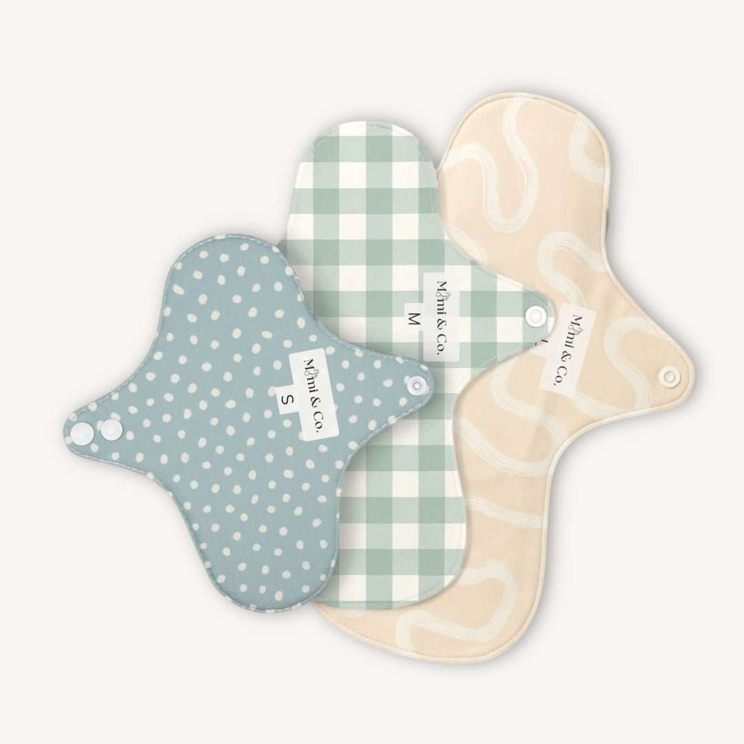 Reusable Mimi® Menstrual Sanitary Pad | Mixed 3 Pack - Mimi & Co