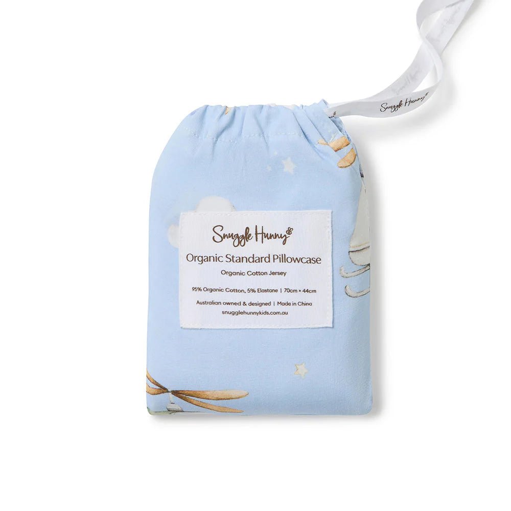 Taking Flight Organic Cotton Single Pillowcase - Mimi & Co