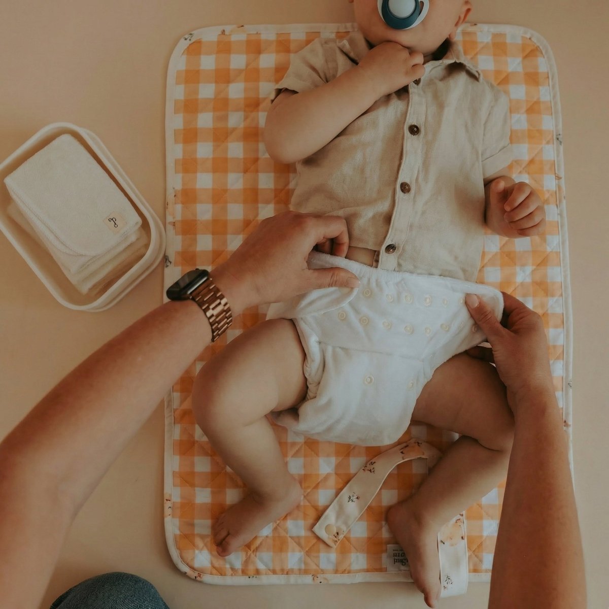 Travel Bamboo Change Mat | Baby Duck - Mimi & Co