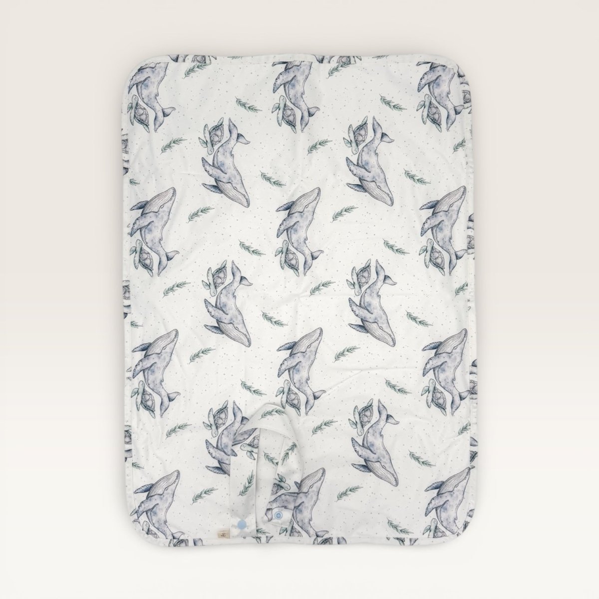 Travel Bamboo Change Mat | Whales - Mimi & Co
