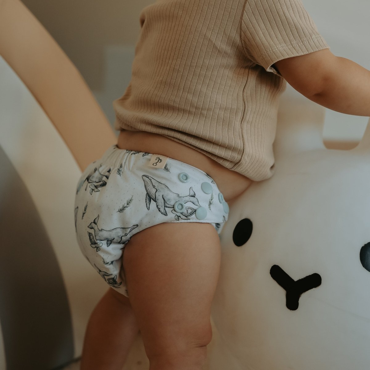 Whales 2.0 Mimi® Cloth Nappy - Mimi & Co
