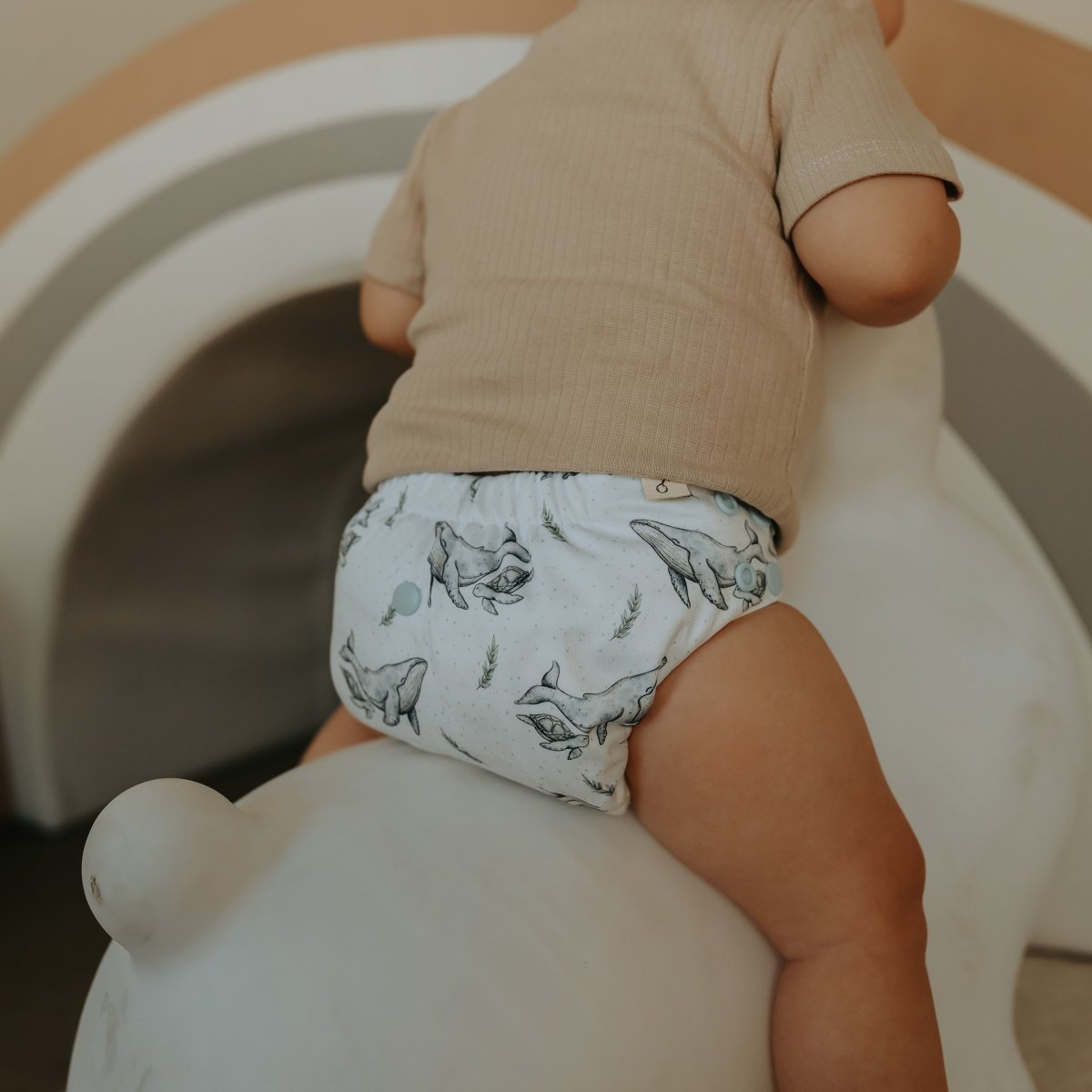 Whales 2.0 Mimi® Cloth Nappy - Mimi & Co