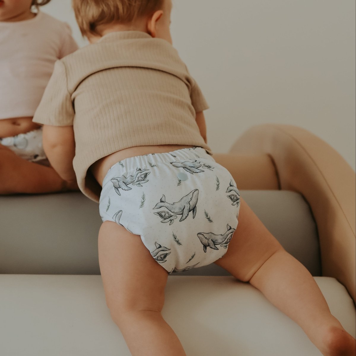 Whales 2.0 Mimi® Cloth Nappy - Mimi & Co