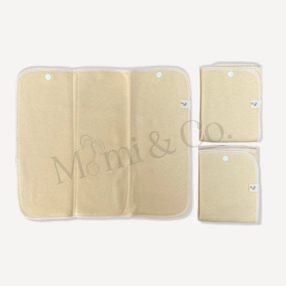 2 Layer Hemp Cotton Trifold | 4 Pack - Mimi & Co