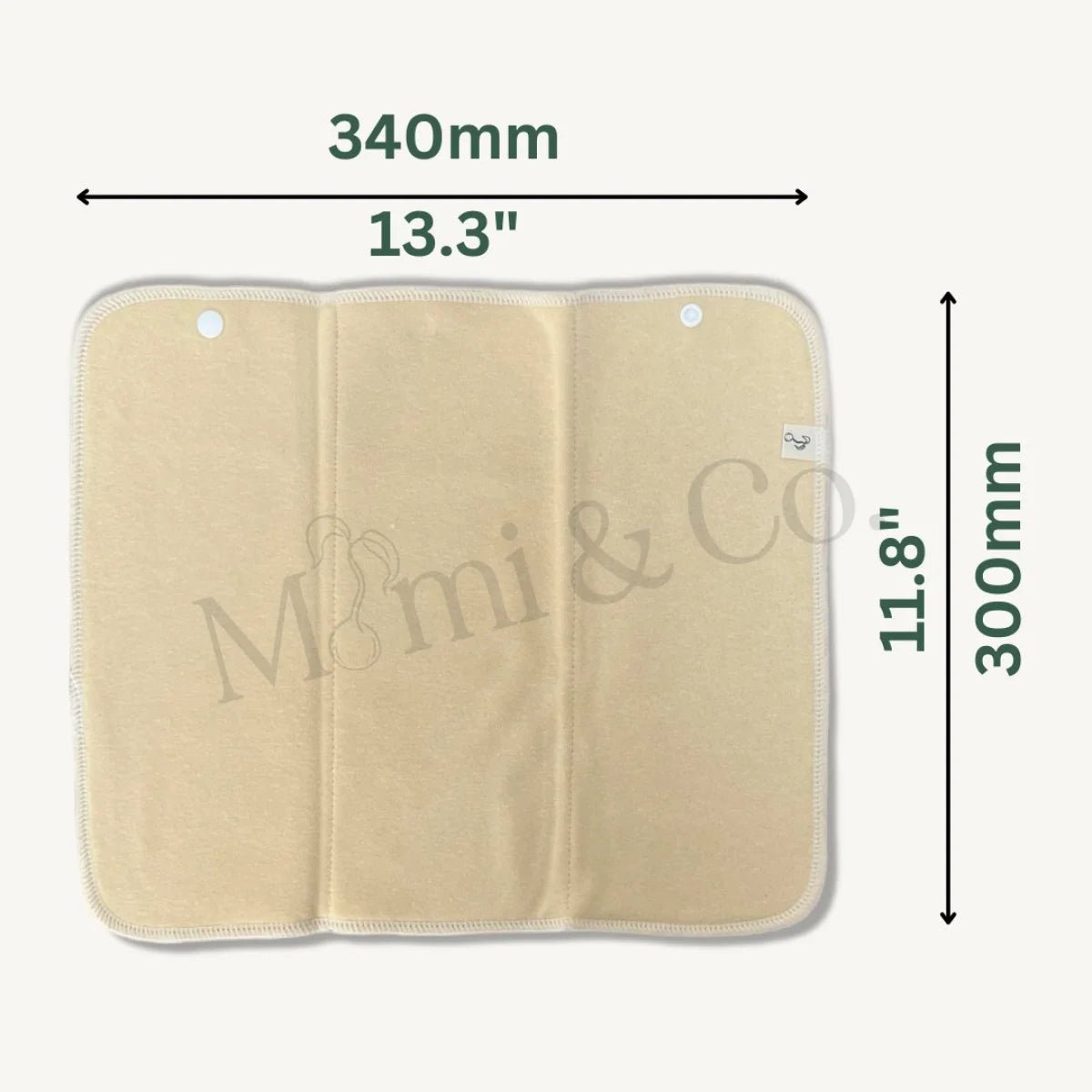 2 Layer Hemp Cotton Trifold | 4 Pack - Mimi & Co