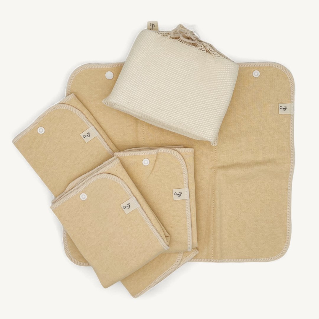 2 Layer Hemp Cotton Trifold | 4 Pack - Mimi & Co