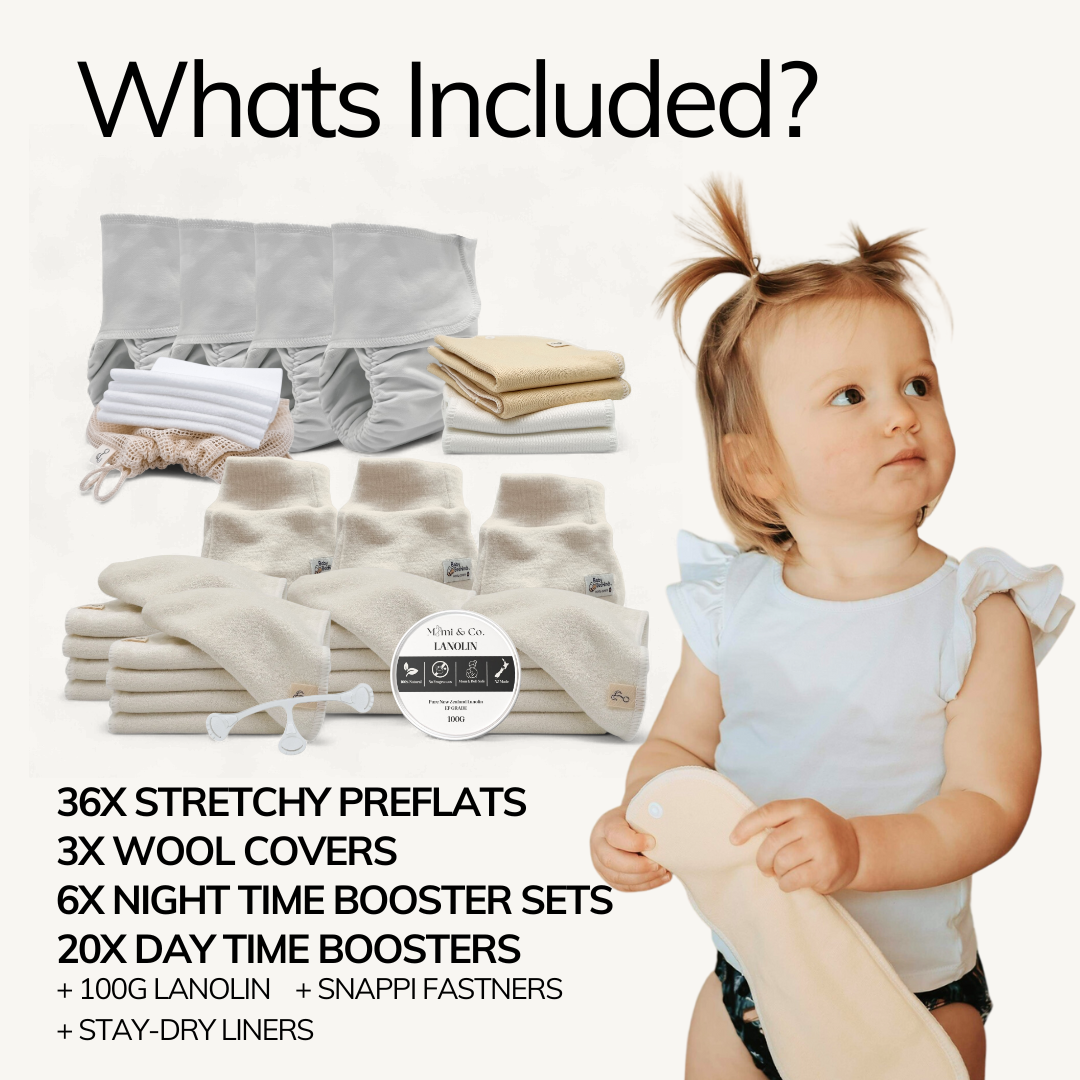One-Size Preflat Full-Time Bundle + Wool Covers