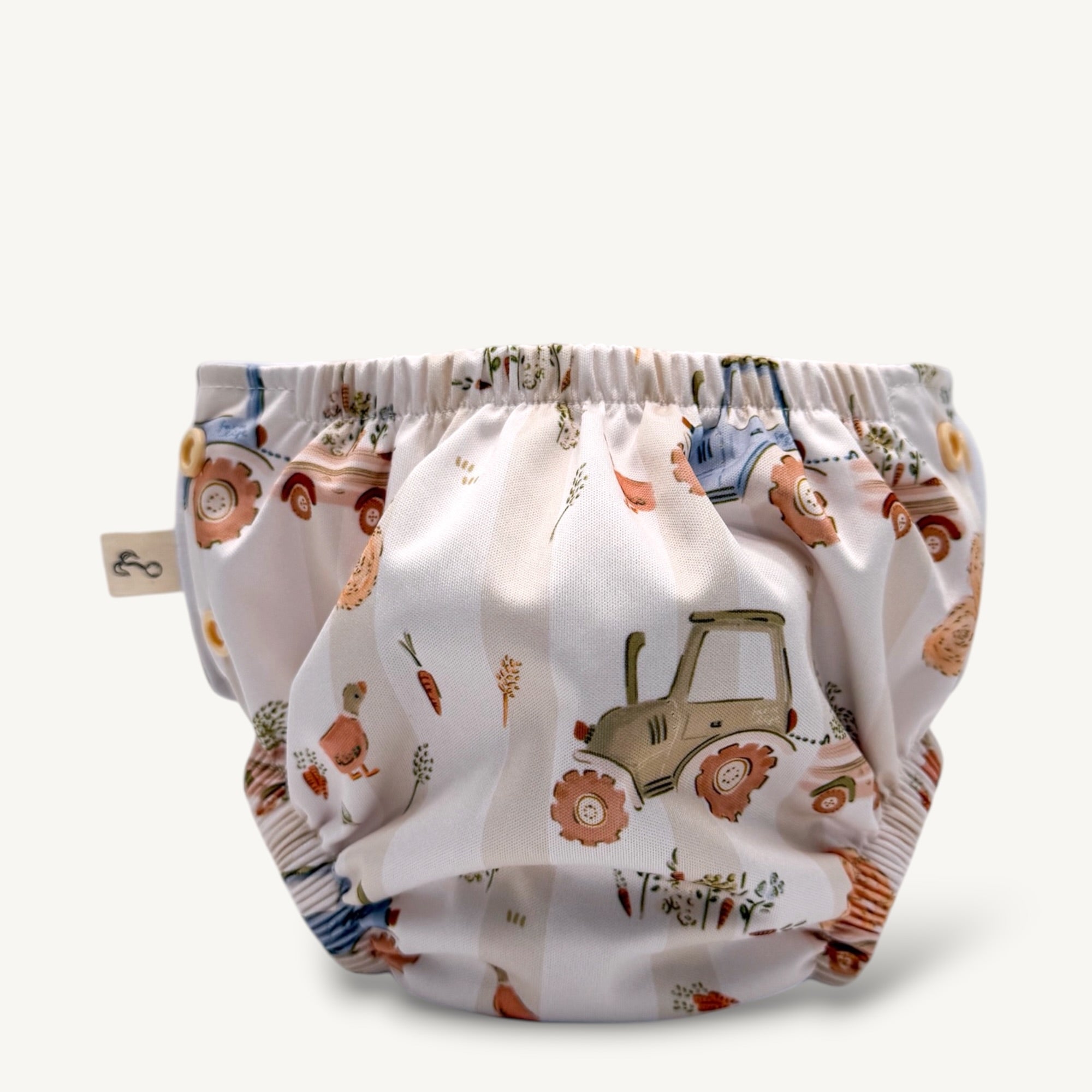 One-Size Reusable Mimi® Swim Nappy | Tractor [Ships Mid May]