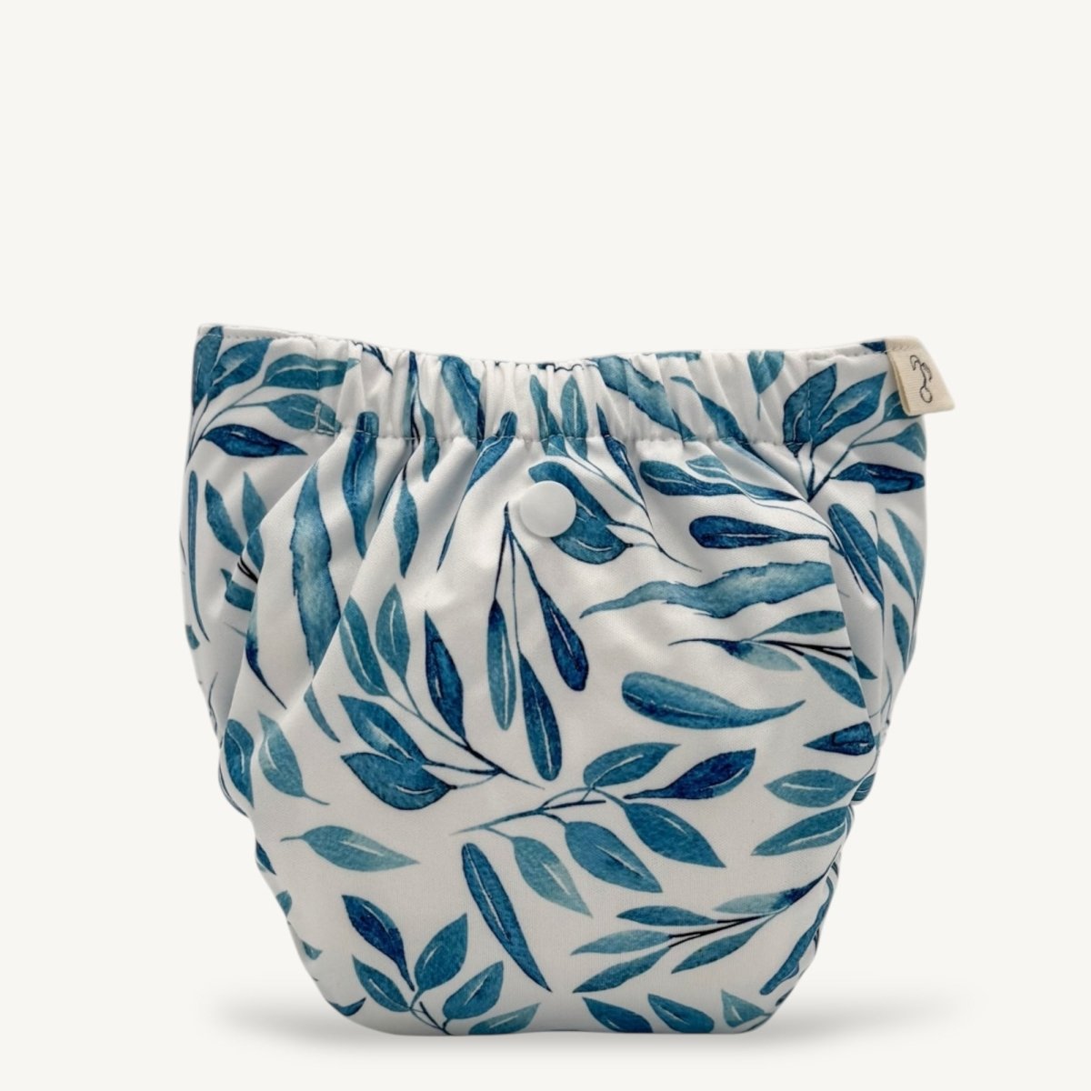 Blue Leaves 2.0 Modern Cloth Nappy - Mimi & Co