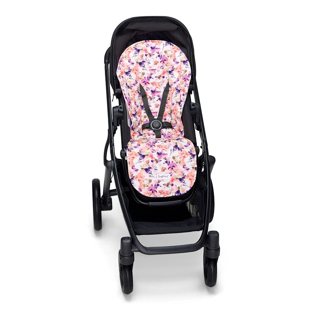 Blushing Beauty Universal Organic Pram Liner - Mimi & Co