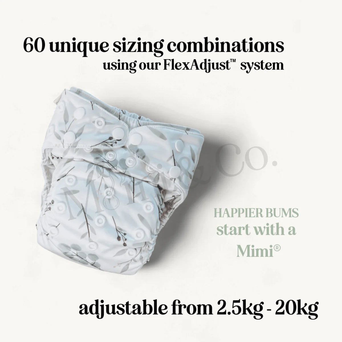 Burnside 2.0 Modern Cloth Nappy - Mimi & Co