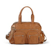 Carry All Nappy Bag - Tan Vegan Leather - Mimi & Co