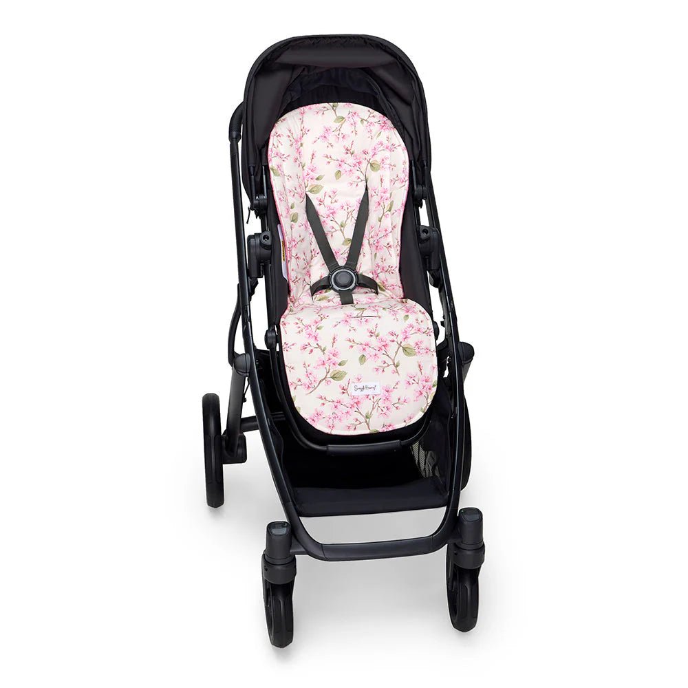 Cherry Blossom Universal Organic Pram Liner - Mimi & Co