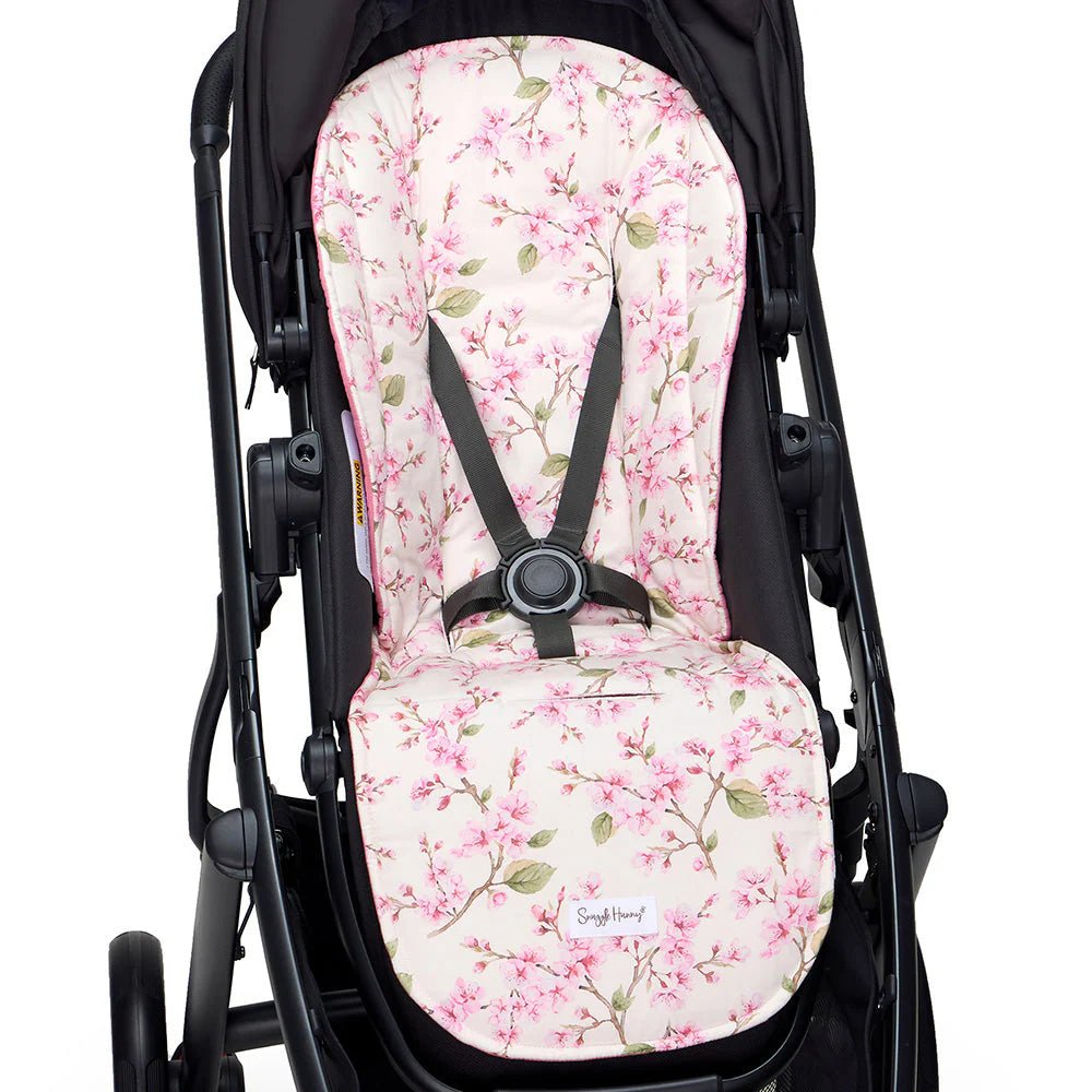 Cherry Blossom Universal Organic Pram Liner - Mimi & Co