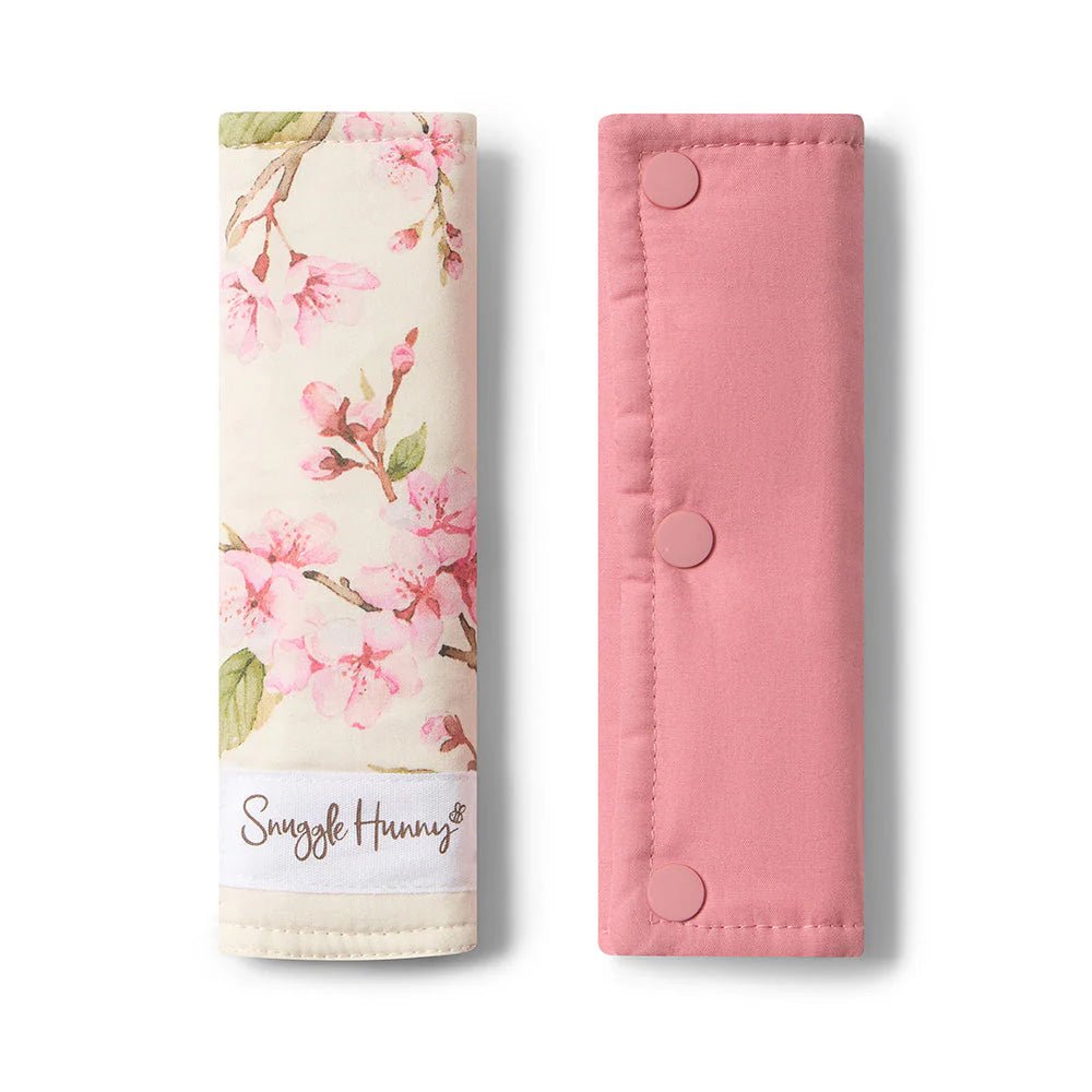 Cherry Blossom Universal Reversible Pram Strap Covers - Mimi & Co