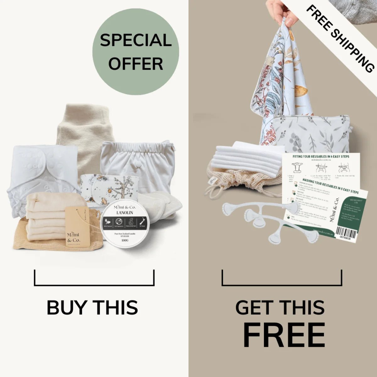 Cloth Nappy Starter Kit - Mimi & Co