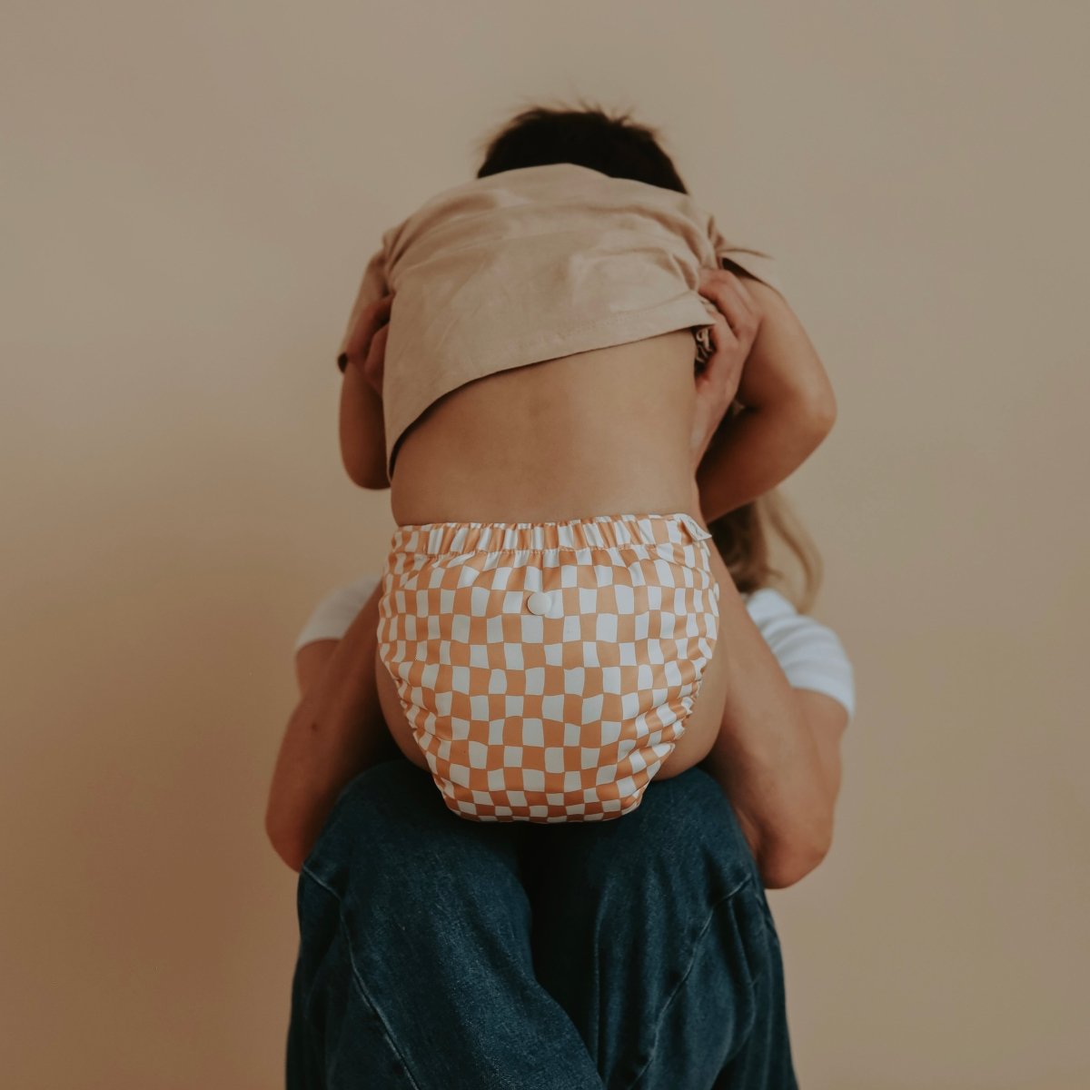 Cloud Gingham 2.0 Modern Cloth Nappy - Mimi & Co