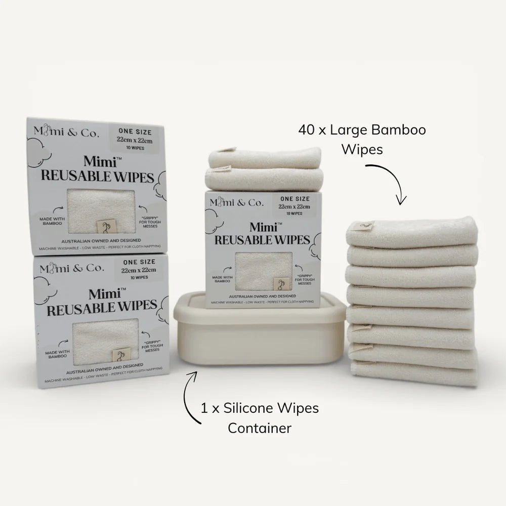Full Time Wipes Bundle - Bamboo Terry - Mimi & Co