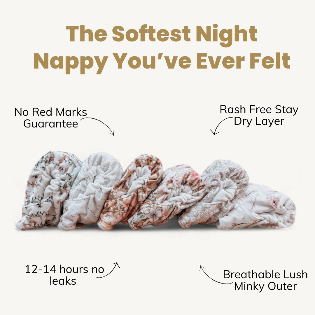 Mighty Minky Night Nappy | Earth - Mimi & Co