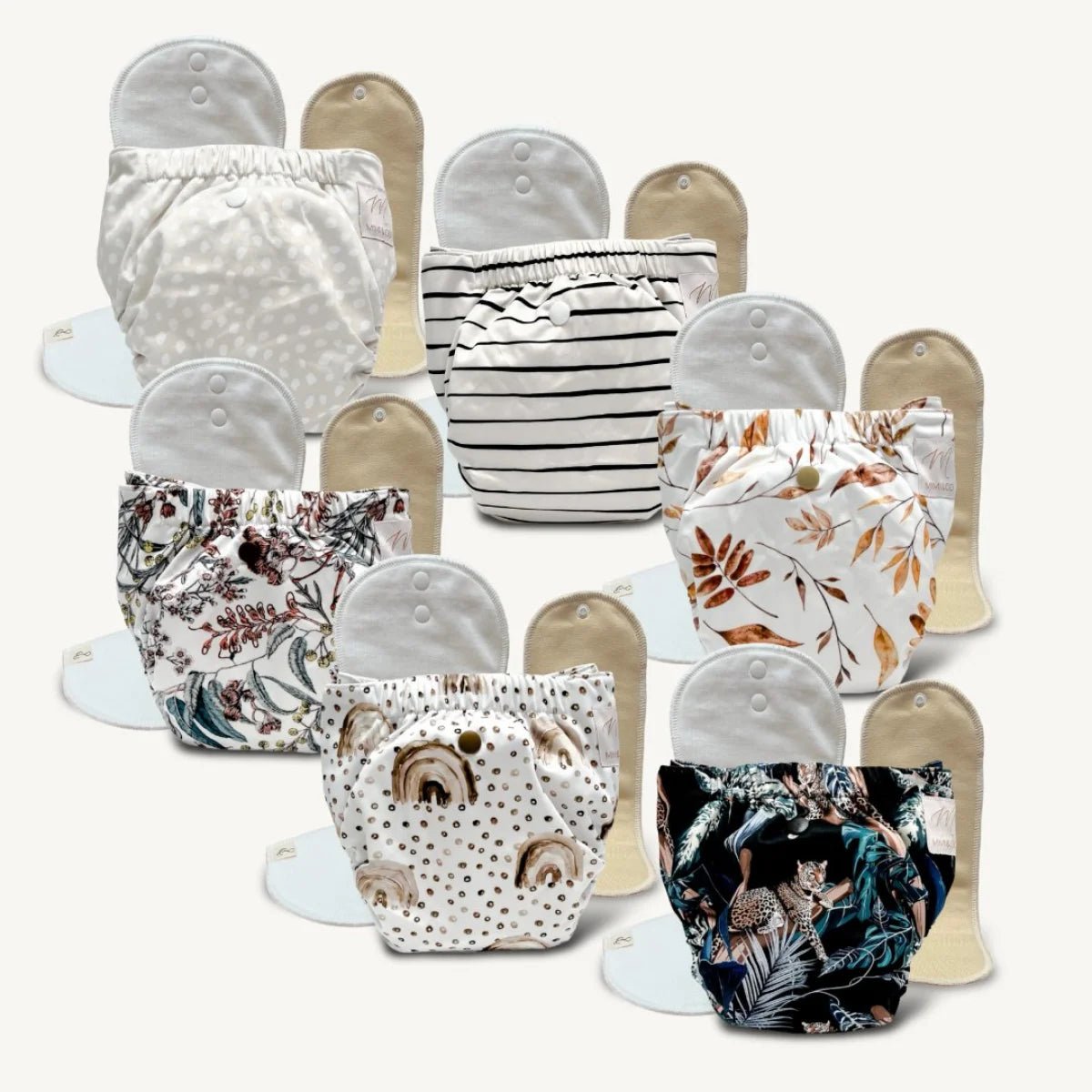 Modern Cloth Nappy - 6 Bundle & Save - Mimi & Co