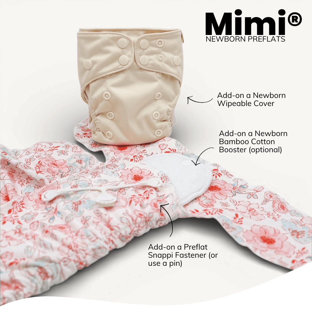 Newborn Cotton Preflat | Gum Bum - Mimi & Co