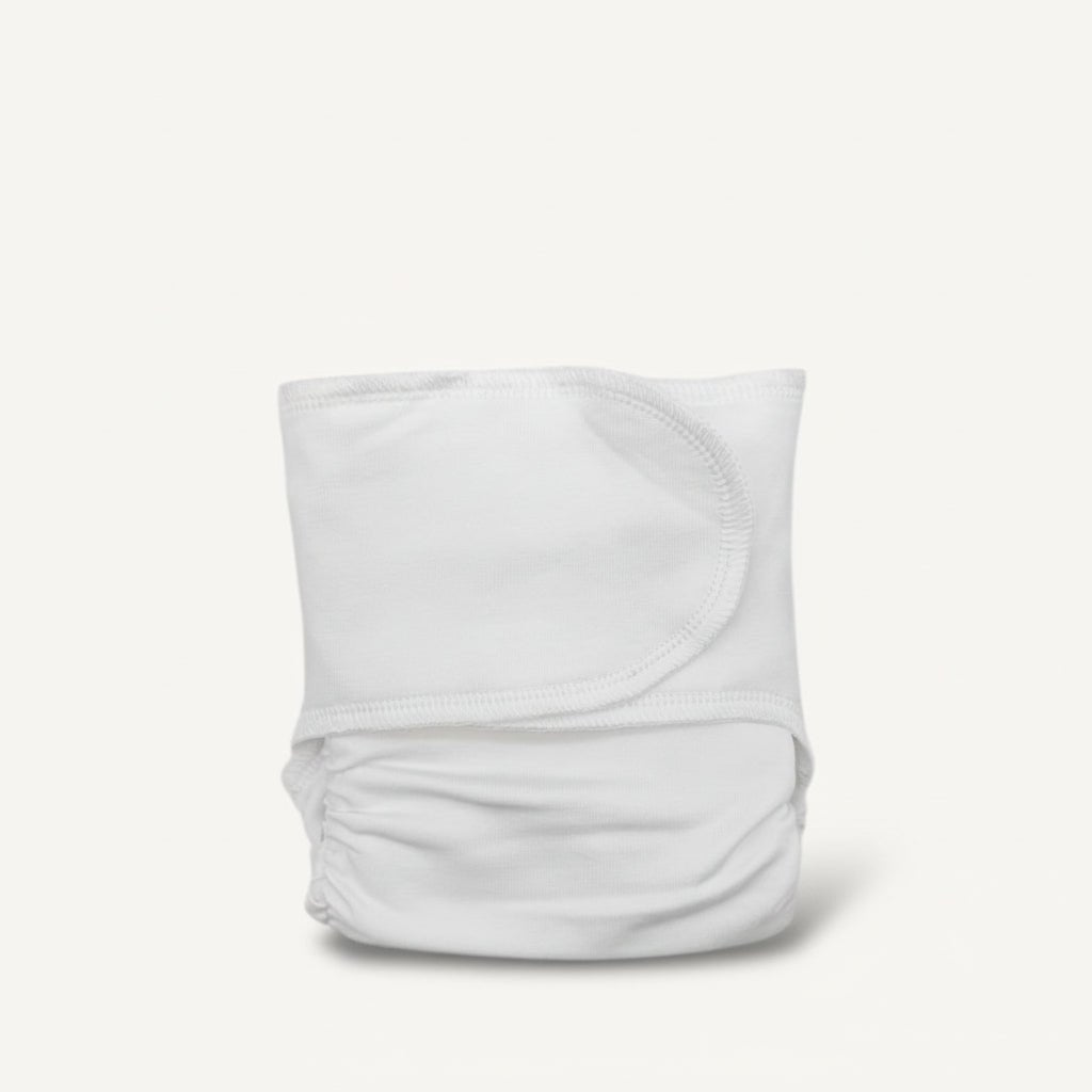 Newborn Organic Cotton Preflat | White - Mimi & Co
