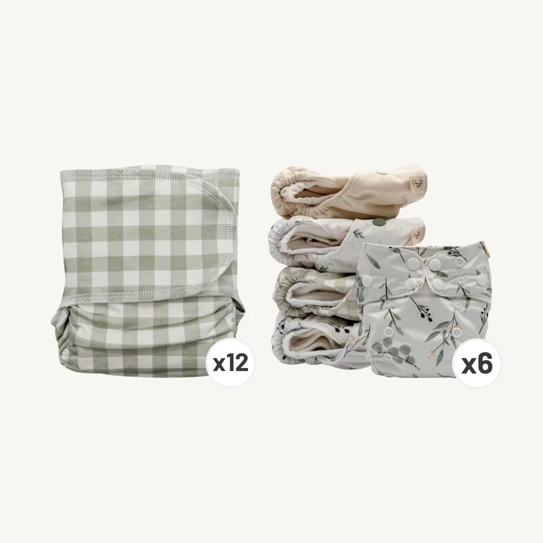 Newborn Preflat Bundle + Wipeable Covers - Mimi & Co