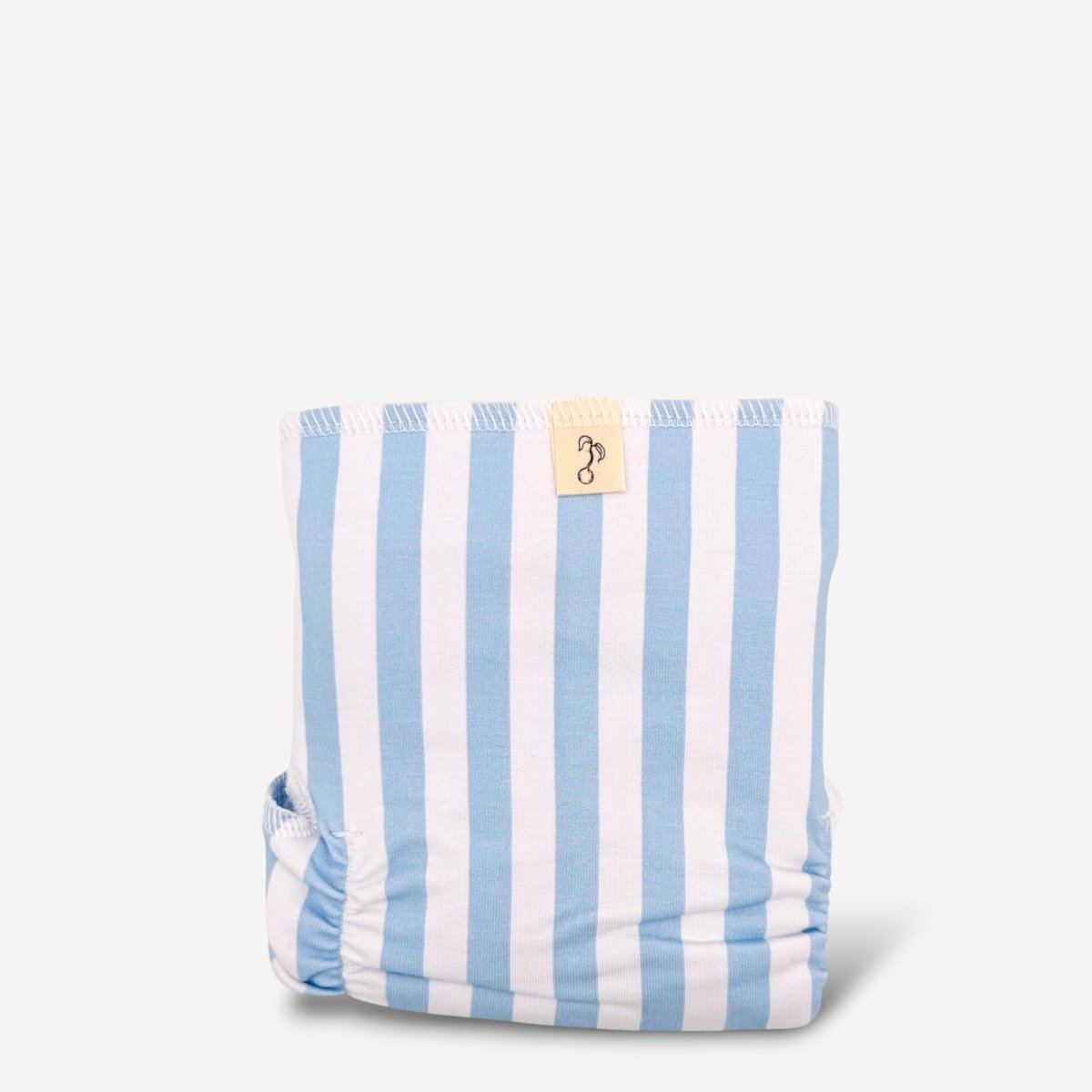 Newborn Stretchy Cotton Preflat | Blue Stripe - Mimi & Co
