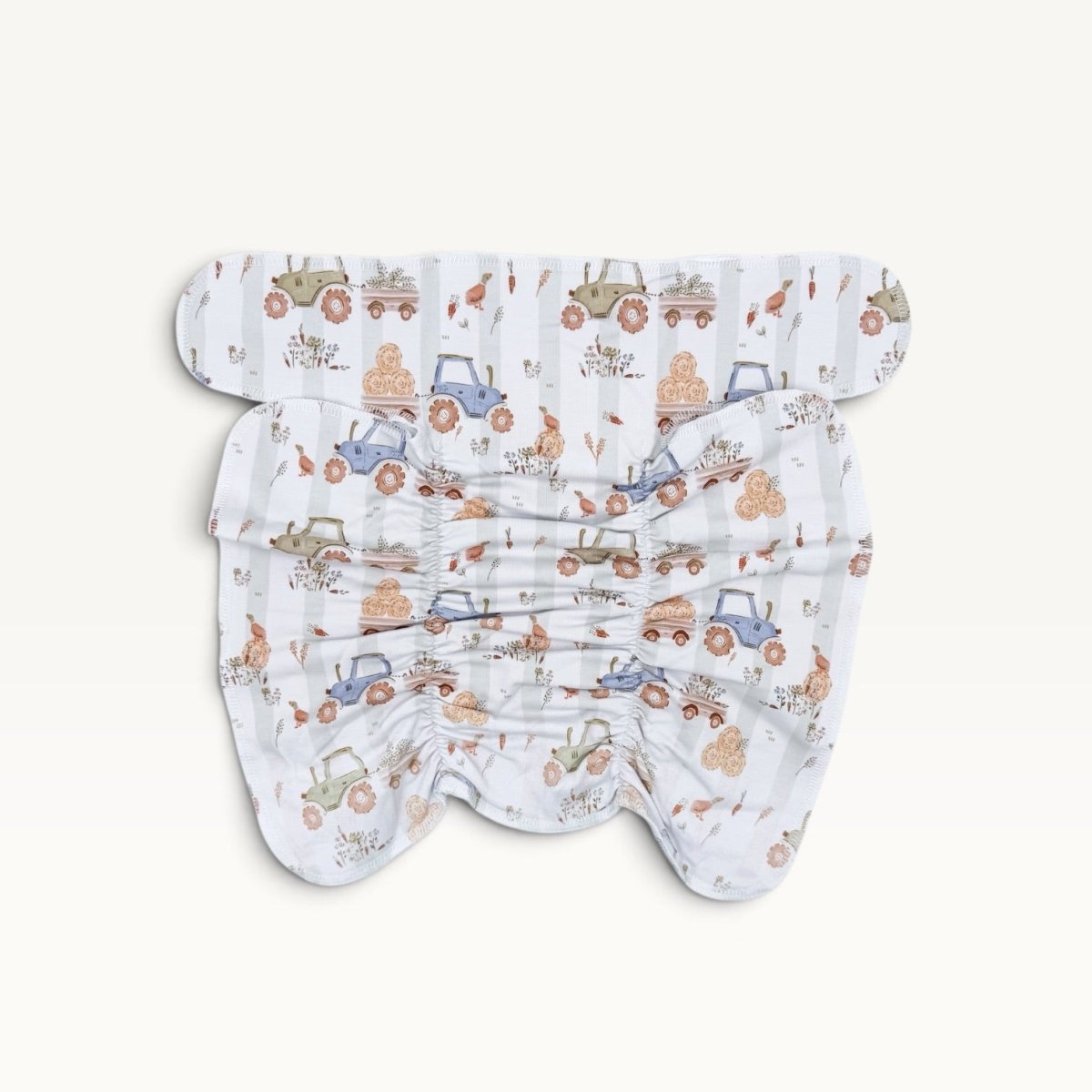 Newborn Stretchy Cotton Preflat | Tractor - Mimi & Co