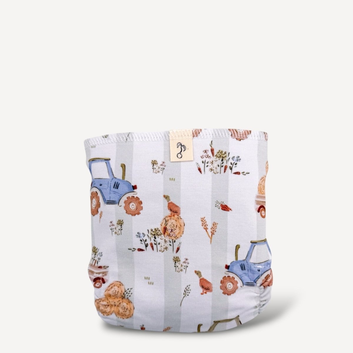 Newborn Stretchy Cotton Preflat | Tractor - Mimi & Co