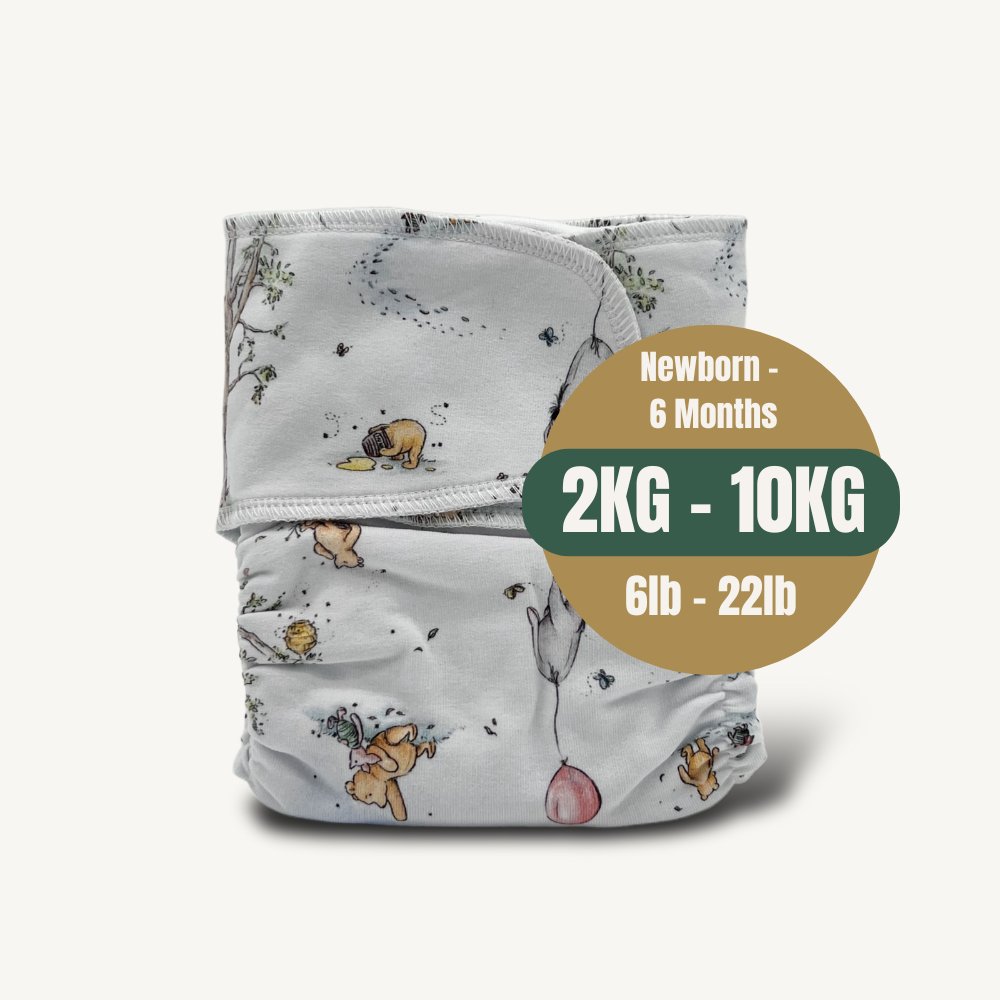 Newborn Stretchy Preflat | Pooh Family - Mimi & Co