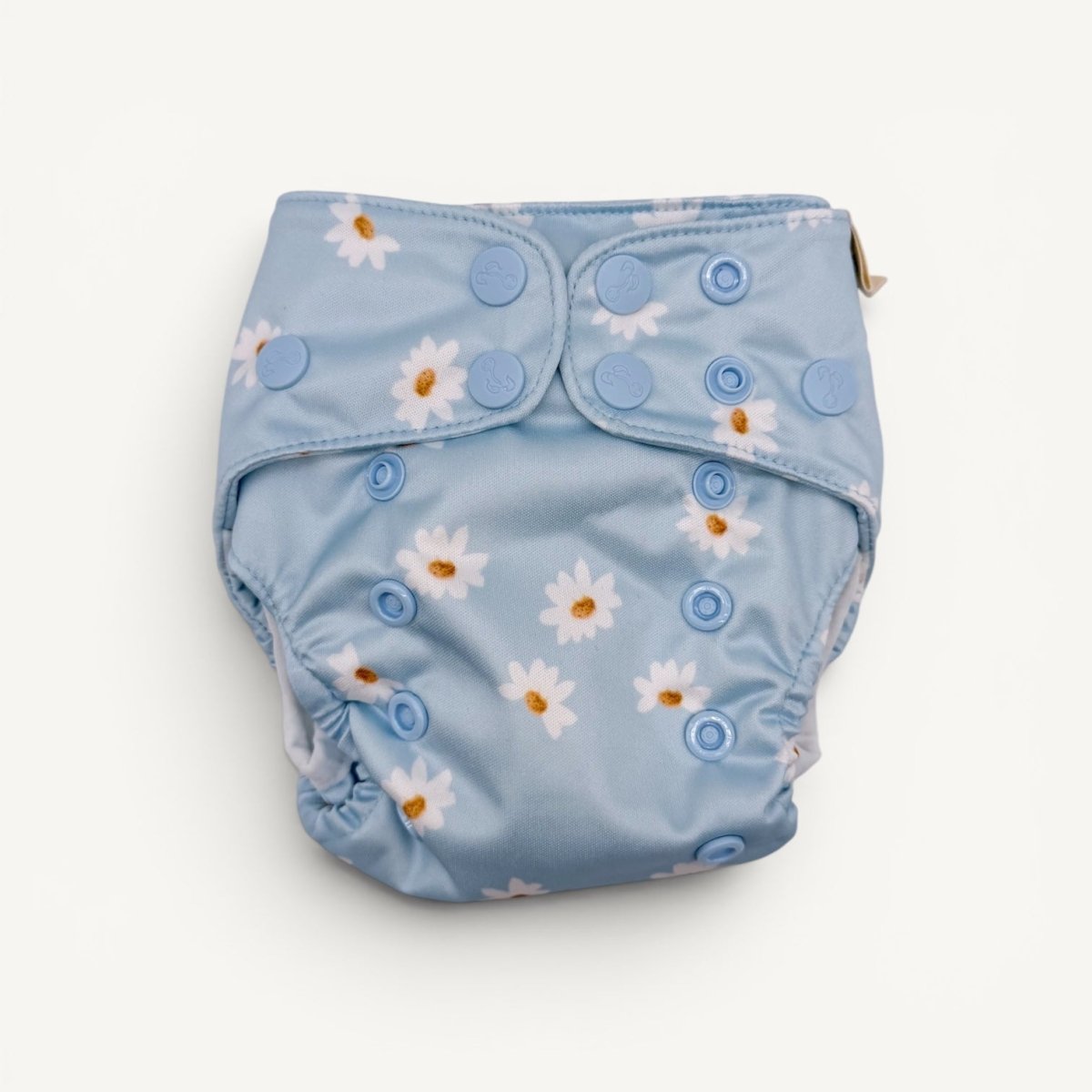 Newborn Wipeable Cover | Blue Daisy - Mimi & Co