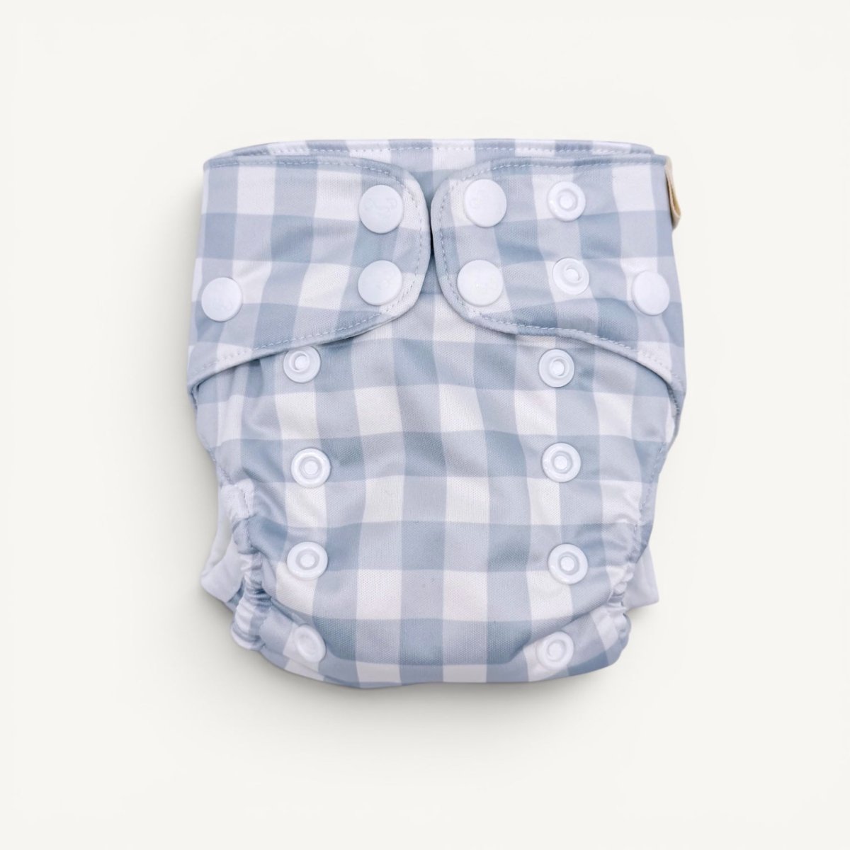 Newborn Wipeable Cover | Blue Gingham - Mimi & Co